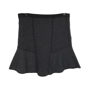 Sandro Jacquared Scale Dot Fit and Flare Mini Skirt Size 8 US